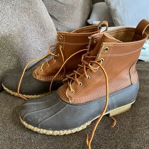 LL Bean boots.